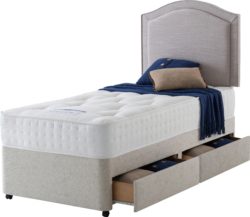 Rest Assured - Irvine 1400 Pocket Luxury Single 2 Drawer - Divan